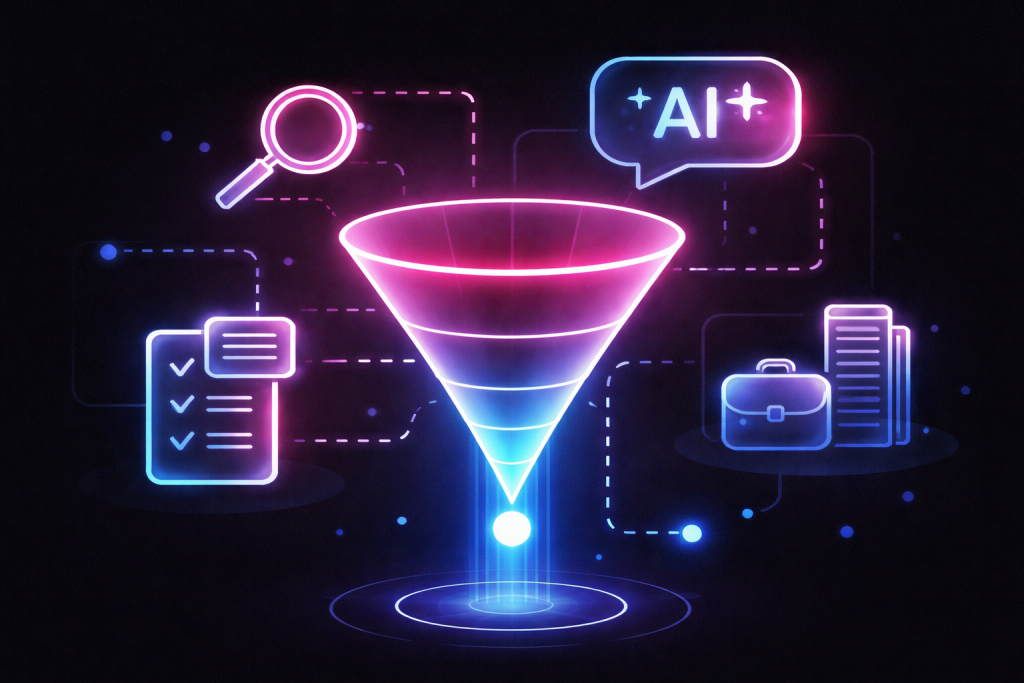 Como criar conteúdo com potencial de citação no novo funil de descoberta B2B